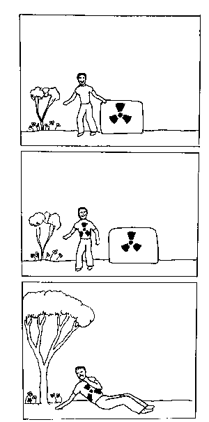 Nuclear waste, dead man