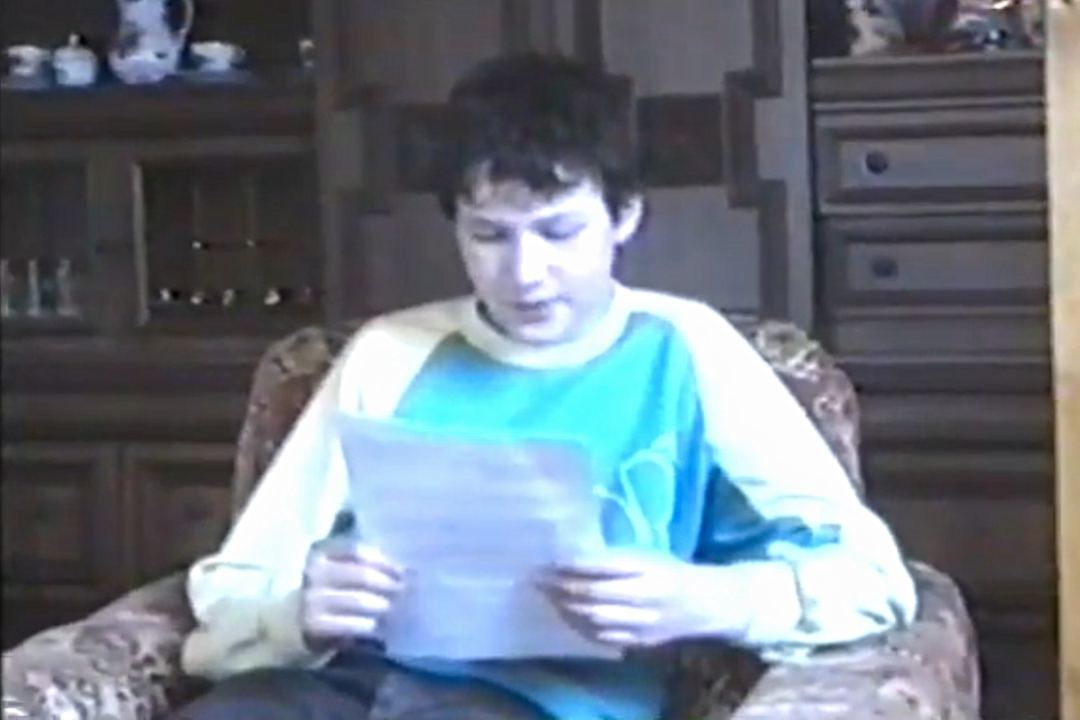 Teenage Jeena reading something